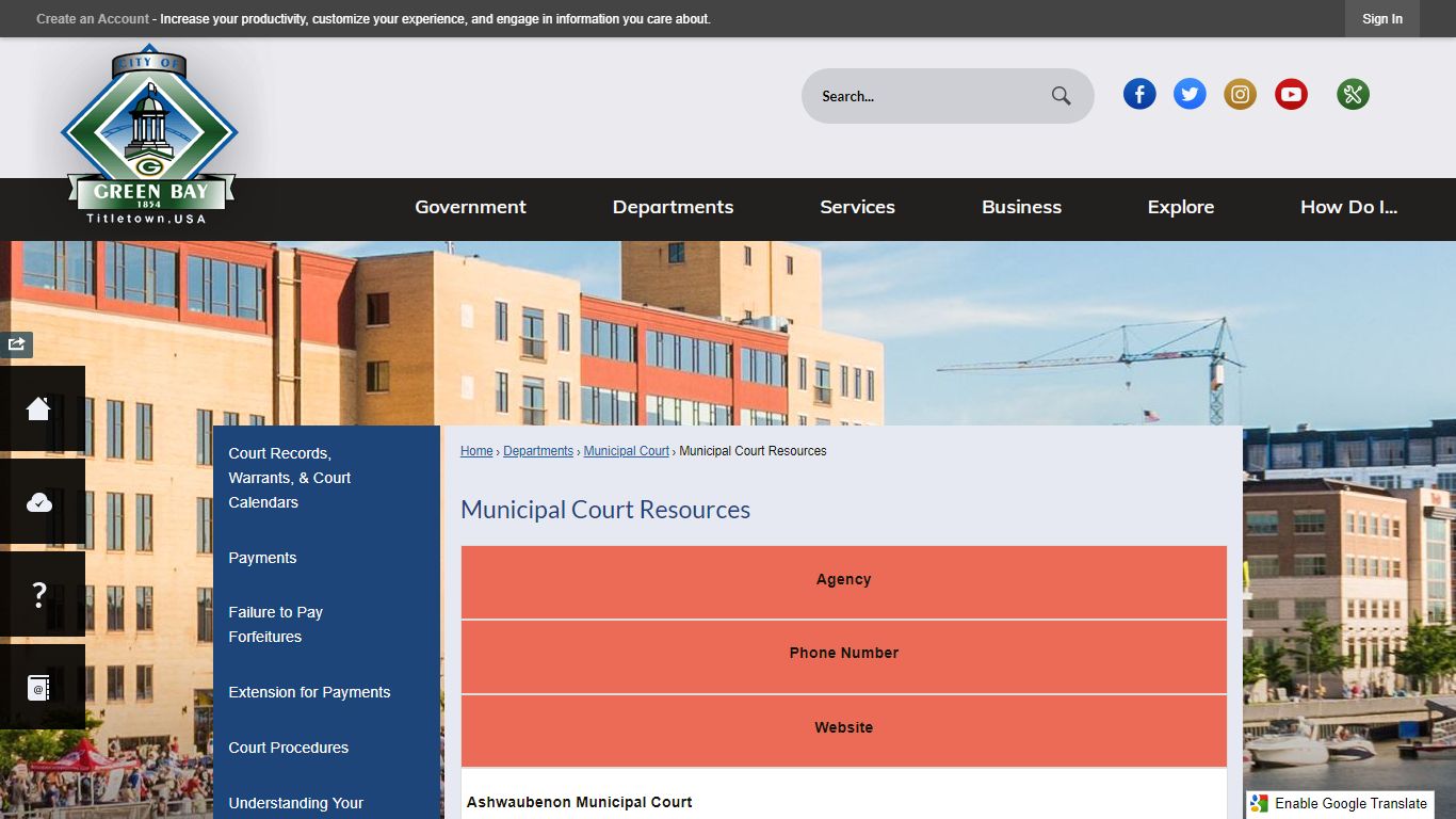 Municipal Court Resources | Green Bay, WI